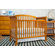 DaVinci Thompson Three Piece Convertible Crib Nursery Set  with Toddler Rail in Oak