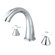 Elements of Design Double Handle Deck Mount Roman Tub Faucet Trim Porcelain Cross Handle