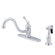 Elements of Design One Handle Centerset Kitchen Faucet with Buckingham Lever Handle