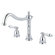 Elements of Design Heritage Double Handle Deck Mount Roman Tub Faucet Trim Metal Lever Handle