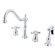 Elements of Design Heritage Two Handle Widespread Kitchen Faucet with Metal Cross Handles