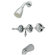 Elements of Design Volume Control Tub and Shower Faucet with Metal Lever Handles