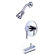 Elements of Design Volume Control Tub and Shower Faucet with Metal Lever Handles