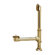 Elements of Design Vintage Brass Claw Foot Tub Drain with Lift And Turn