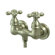 Elements of Design Vintage Double Handle Wall Mount Clawfoot Tub Faucet Trim Metal Cross Handle