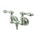 Elements of Design Vintage Double Handle Wall Mount Clawfoot Tub Faucet Trim Metal Lever Handle