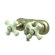 Elements of Design Hot Springs Double Handle Wall Mount Clawfoot Tub Faucet Trim Porcelain Cross Handle