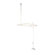 Elements of Design Vintage Volume Control Tub and Shower System with Porcelain Lever Handles