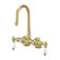 Elements of Design Hot Springs Double Handle Deck Mount Clawfoot Tub Faucet Trim Porcelain Lever Handle