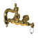 Elements of Design Hot Springs Double Handle Wall Mount Clawfoot Tub Faucet Trim Porcelain Lever Handle