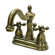 Elements of Design Heritage Centerset Bathroom Faucet with Double Cross Handles