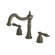 Elements of Design Heritage Widespread Bathroom Faucet with Double Lever Handles