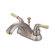 Elements of Design St. Charles Centerset Bathroom Faucet with Double Lever Handles