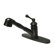 Elements of Design Vintage Single Handle Centerset Kitchen Faucet with Buckingham Lever Handles and Pull Out Spray