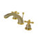 Elements of Design Widespread Bathroom Faucet with Double Metal Cross Handles