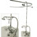 Elements of Design Vintage Volume Control Tub and Shower Faucets with Porcelain Cross Handles