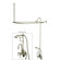 Elements of Design Vintage Volume Control Tub and Shower Faucets with Porcelain Cross Handles