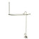 Elements of Design Vintage Volume Control Tub and Shower Faucets with Porcelain Lever Handles