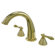 Elements of Design Double Handle Deck Mount Roman Tub Faucet Trim Metal Lever Handle