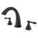 Elements of Design Naples Double Handle Deck Mount 5 Piece Roman Tub Faucet Trim American Metal Lever Handle