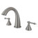 Elements of Design Double Handle Deck Mount Roman Tub Faucet Trim Templeton Lever Handle
