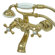 Elements of Design Charleston Wall Mount Diverter Tub / Shower Faucet