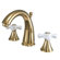 Elements of Design Widespread Bathroom Faucet with Double Porcelain Cross Handles