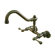 Elements of Design Double Handle Wall Mount Bridge Faucet with Buckingham Lever Handles