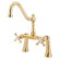 Elements of Design Double Handle Deck Mount Clawfoot Tub Faucet Trim Metal Cross Handle