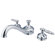 Elements of Design Hot Springs Double Handle Deck Mount Roman Tub Faucet Trim Georgian Lever Handle