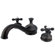 Elements of Design Double Handle Deck Mount Roman Tub Faucet Trim Metal Cross Handle
