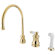 Elements of Design One Handle Widespread Kitchen Faucet with Porcelain Lever Handles