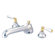 Elements of Design Metropolitan Double Handle Deck Mount Roman Tub Faucet Trim Metal Lever Handle