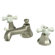 Elements of Design Metropolitan Widespread Bathroom Faucet with Double Porcelain Cross Handles