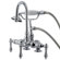 Elements of Design Vintage Three Handle Wall Mount Clawfoot Tub Faucet with Handshower