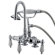 Elements of Design Vintage Three Handle Wall Mount Clawfoot Tub Faucet with Handshower