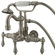 Elements of Design Hot Springs  Three Handle Wall Mount Clawfoot Tub Faucet with Hand Shower