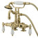 Elements of Design Hot Springs Deck Mount Clawfoot Tub Faucet with Handshower