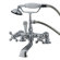 Elements of Design Hot Springs Deck Mount Clawfoot Tub Faucet with Handshower