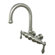Elements of Design Hot Springs Double Handle Wall Mount Clawfoot Tub Faucet Trim Metal Lever Handle