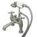 Elements of Design Hot Springs Double Handle Deck Mount Clawfoot Tub Faucet Trim Metal Cross Handle