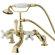 Elements of Design Hot Springs Deck Mount Clawfoot Tub Faucet with Handshower