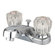 Elements of Design Centerset Bathroom Sink Faucet with Double Knob Handles