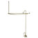 Elements of Design Vintage Shower and Tub Faucet with Porcelain Lever Handles