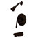 Elements of Design Silver Sage Tub and Shower Faucet Single Handle