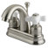 Elements of Design Centerset Bathroom Faucet with Double Porcelain Cross Handles