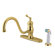 Elements of Design Heritage One Handle Centerset Kitchen Faucet with Buckingham Lever Handle