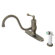 Elements of Design Heritage One Handle Centerset Kitchen Faucet with Buckingham Lever Handle