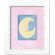 Doodlefish Moon and Star Moon Framed Giclee Wall Art
