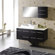 Virtu Ultra Modern Ceanna 55" Wall Mounted Single Bathroom Vanity Set in Espresso
